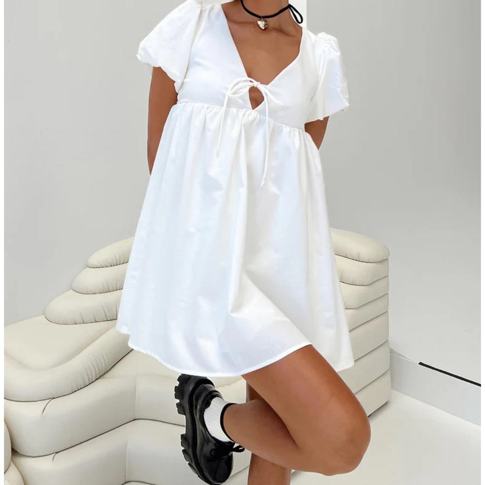 NEW Princess Polly Daxton Mini Dress in White Size 0